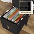 thumbnail image 4 of Modern File Cabinet with Wheels, Under Desk Fabric Storage, Rolling Printer Stand, Cupboard Document, 4 of 7