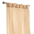 thumbnail image 4 of Loft Living Peoria Sheer Dual Header Single Curtain Panel 52 x 84 in Apricot, 4 of 6