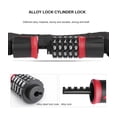 thumbnail image 2 of TFixol Durable Outdoor Bike Chain Lock with Password Protection for Mountain Bikes and Electric Motorcycles, Lightweight and Compact Design, 1.2m Length, Black/Grey, 2 of 7