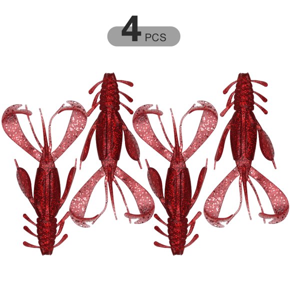Appât de Crevette Molle 10 cm 10 g Appât Mou 10 cm 10 g Appât de Pêche en Eau Douce Nage