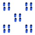 thumbnail image 3 of Youkk 4 Pieces Decorative Tire Caps Exquisite Tyre Part Modifying Accessory Blue 5Set, 3 of 6