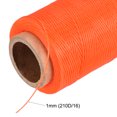 thumbnail image 4 of Unique Bargains 186 Yards 210D/1mm Leather Sewing Thread Polyester Waxed Cord, Orange, 4 of 5