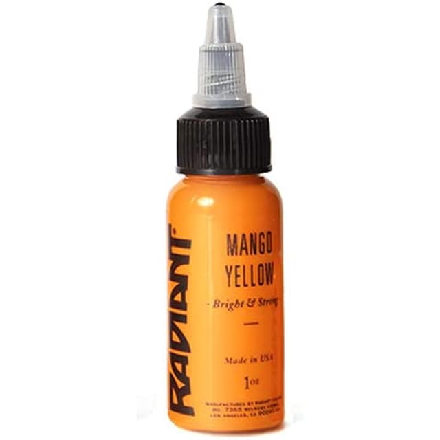 Radiant Colors Encre à Tatouage - Jaune Mangue 1 Oz
