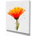 thumbnail image 2 of Yellow Watercolor Coreopsis Flower - Floral Canvas Art Print, 2 of 4