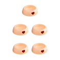 thumbnail image 2 of Dalazy Bol pour Chien en Plastique Résistant à l'Usure et Durable pour une Durée Longue Résistant aux Morsures orange Grande Taille 5Ensemble, 2 of 6