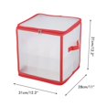 thumbnail image 3 of Boîte de Rangement pour Boules de Noël Boîte de Rangement pour Décorations de Noël Boîte de Rangement Transparente pour Boules de Sapin de Noël Boîte de Rangement Pliable en PVC pour Décorations de Noël jusqu'à 64, 3 of 8