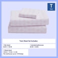 thumbnail image 3 of Mainstays Kids Microfiber Bed Sheet Set, Twin, Bows, 3 Pieces, 3 of 8