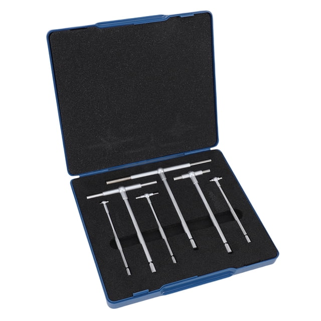 Precision Telescoping Gage Set, T Bore Hole Gauge Set Accurate Measurement Self Centering Double Action for Auto Repair