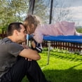thumbnail image 3 of Gymax 16FT Trampoline Safety Net Replacement Protection Enclosure Net for 12 Poles, 3 of 10