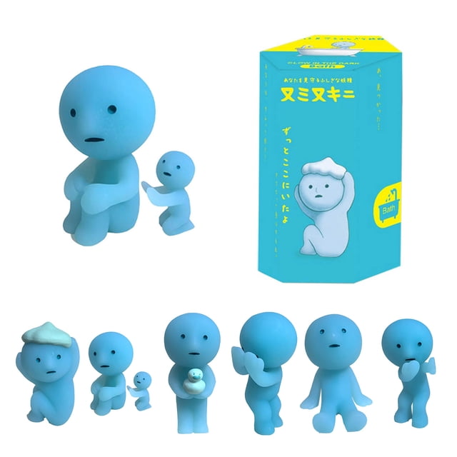 Dreams Smiski Glow In The Dark Figure, Smiski Bath Series, Random Style, 1 Blind Box
