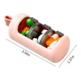 thumbnail image 3 of LSLJS Travel Pills Organizer, Portable Daily Pills Container Storage Box 3 Compartments Drug Storage Box Plastic Slide Cover Case Travel Organizer Sealed Box Family Box Med, 3 of 8