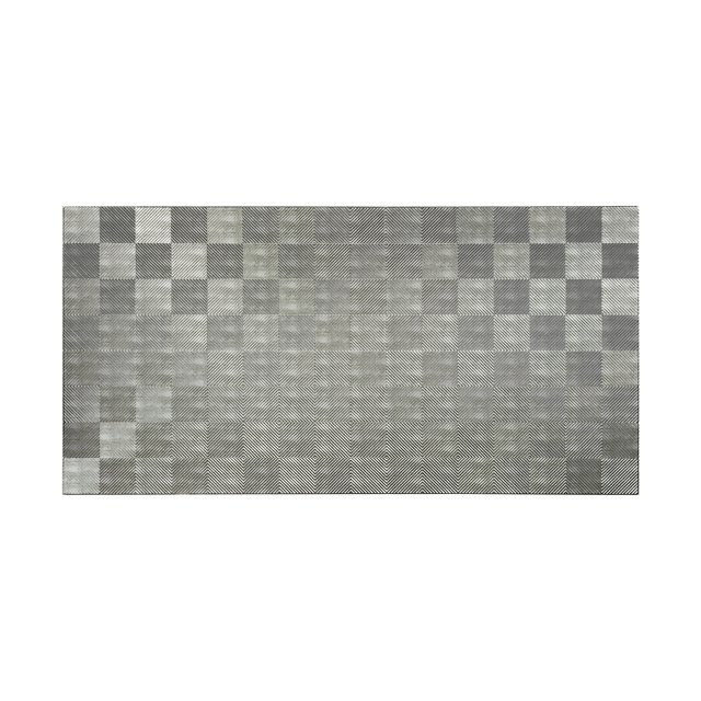 Fasade Quattro Crosshatch Silver Wall Panel 4' x 8'