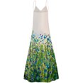 thumbnail image 4 of zanvin Robe Longue Maxi Sans Manches à Col en V pour Femmes, Décontractée, Grande Taille, à Imprimé Floral, 4 of 5