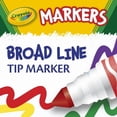 thumbnail image 2 of Crayola Broad Line Markers 10 Count, Classic Colours, 2 of 5