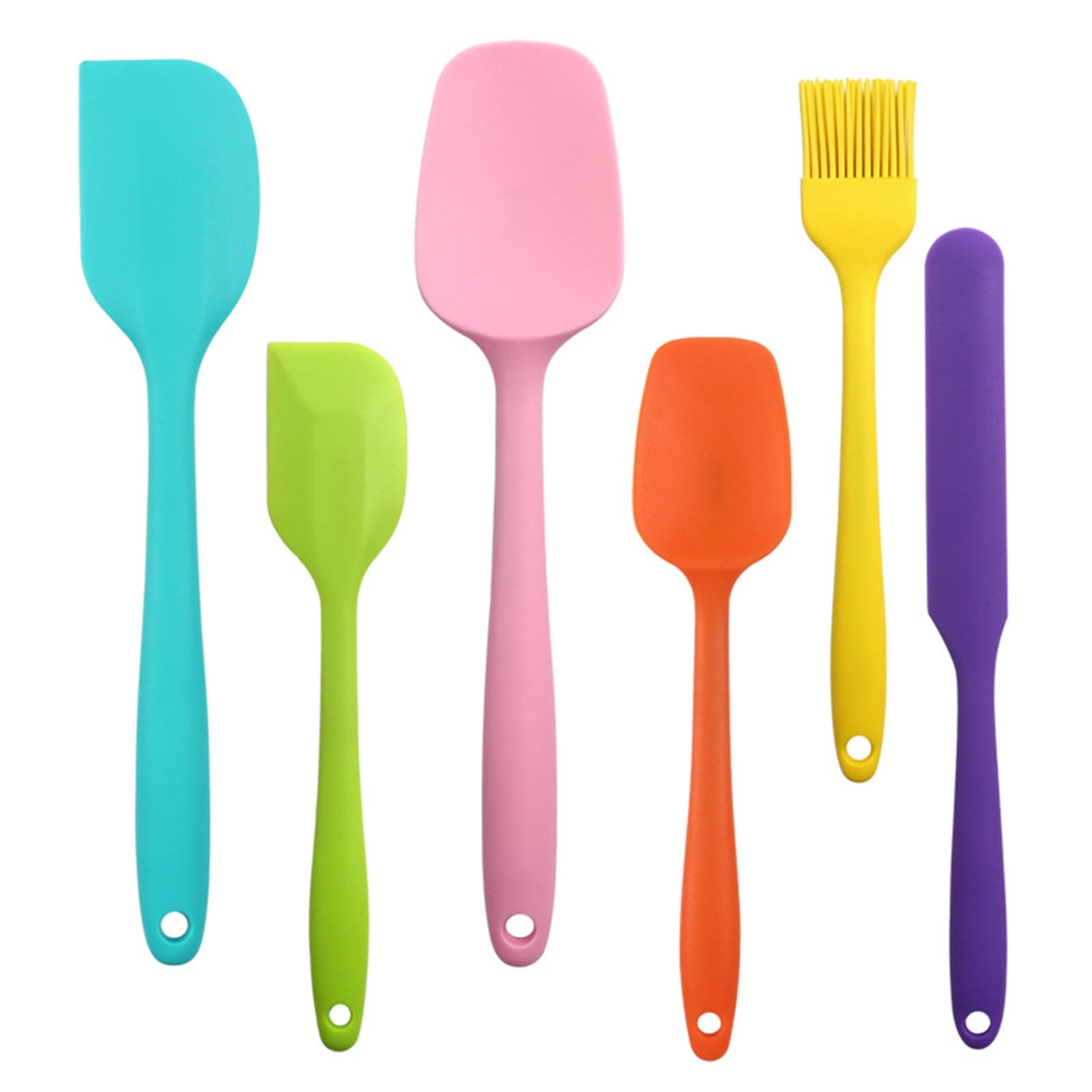 Up to 65% off Kitchen Gadgets 6 Piece Silicone Spatula Set Kitchen Silicone Spatula Utensil Set Kitchen Organizers and Storage