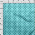 thumbnail image 3 of oneOone Velvet Aqua Blue Fabric Ogee Sewing Material Print Fabric By The Yard 58 Inch Wide, 3 of 4