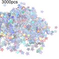 thumbnail image 1 of CUITING 3000/1000 Pcs Confettis Pailletés en Forme d'Étoile Décoration de Table pour Mariage et Fête, 1 of 8