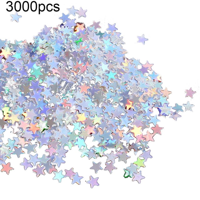 CUITING 3000/1000 Pcs Confettis Pailletés en Forme d'Étoile Décoration de Table pour Mariage et Fête