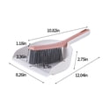 thumbnail image 3 of Hand Broom and Dustpan Set, EDHITNR Compact Mini Cleaning Tool, Plastic Desktop Keyboard Sofa Car Small Space Handheld Broom Dustpan, Pink, 3 of 6