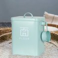 thumbnail image 3 of veasfak 6L Washing Powder Storage Box Galvanized Metal Buckets for Home 18x15x23cm Green, 3 of 8