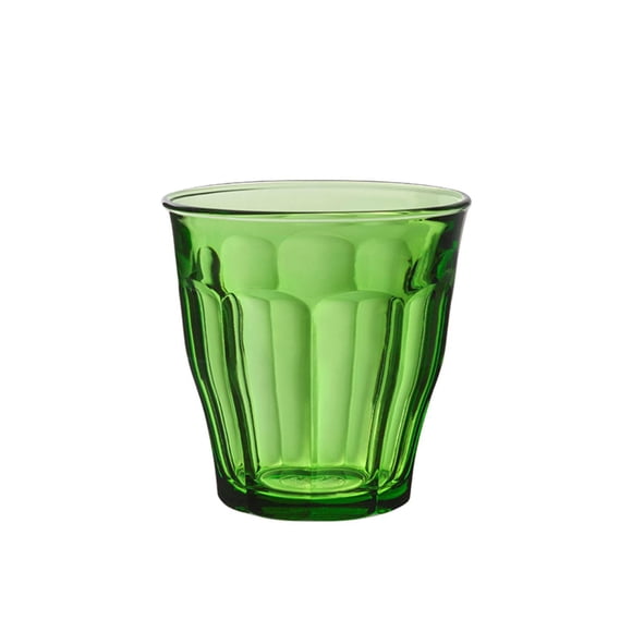 Duralex Picardie Gobelets en verre vert, 250 ml, Ensemble de 4