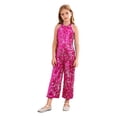 thumbnail image 1 of Moggemol Combinaison à Sequins pour Fille, Combinaison de Princesse, Pantalon Long, Robe de Cocktail, Rose Vif 12, 1 of 7