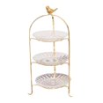 thumbnail image 3 of Luxury Cake Stand 3 Tier Serving Tray Dessert Tray for Kitchen Pastry Candy 2 floors, 3 of 9