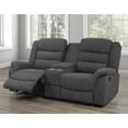 thumbnail image 1 of Causeuse Inclinable Grise de Luxe avec Console, 1 of 2