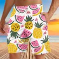 thumbnail image 2 of UVEASISHA Mens Tropical Swim Trunks Palm Tree Print Bathing Suits Drawstring Elastic Waist Board Shorts Lightweight Quick Dry Beach Shorts with Pockets 90 Percent Off Clearance Sale Multicolor L, 2 of 6