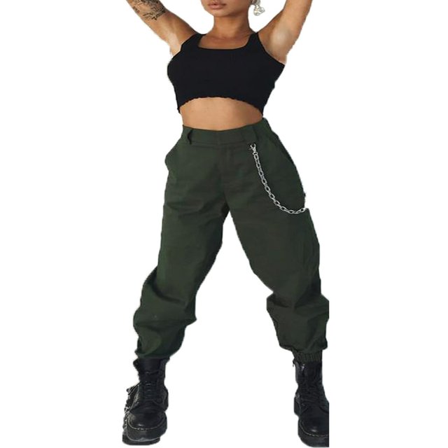 Women Cargo Utility Work Hiking Army Military Multi Pockets Combat Pants