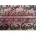 thumbnail image 4 of oneOone Cotton Silk Fabric Floral & Peacock Block Print Fabric By The Yard 42 Inch Wide, 4 of 4