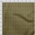 thumbnail image 3 of oneOone Viscose Chiffon Fabric Leaves & Floral Block Decor Fabric Printed BTY 42 Inch Wide, 3 of 4