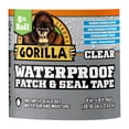 thumbnail image 1 of Gorilla 1003318 4 in. x 8 ft. Waterproof Repair Tape, Clear, 1 of 15