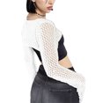 thumbnail image 3 of xiaxaixu Femmes Crème Solaire, Tricot Manches Longues Col Rond Bandage Coupe Solide Plage Pull, 3 of 7