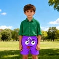 thumbnail image 3 of Swim Trunks for Boys Toddler Solid Color Cute Print Breathable Shorts with Pocket 1Pc, 3 of 7
