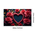 thumbnail image 3 of Heart Balloons Backdrop Background Wall Banner Valentines Day Party Decorations Romantic Celebration Event Decor Wedding Photography Prop, 3 of 4