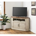 thumbnail image 3 of Martin Svensson Home Meuble Télé d'Angle Rustique en Acier Inoxydable Blanc Antique et Tabac Miel, 3 of 5
