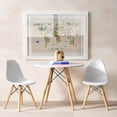thumbnail image 2 of Heavenly Collection White Kid Chair - Wooden Legs SET OF 2, 2 of 6