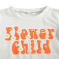 thumbnail image 4 of Little Girls Short Sleeve Tops Sunflower Flared Bell-Bottom Pants Outfits Set, 4 of 6