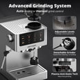 thumbnail image 4 of AIRMSEN Espresso Machine with Grinder, Espresso Coffee Maker with Customized Grind Amount & Coffee Volume, Cold Brew Coffee Machine for Cappuccino Latte Americano, 4 of 9