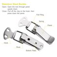thumbnail image 2 of SHISUYAN 4Pcs Stainless Steel Spring Loaded Toggle Case Catch Drawer Hasp Clasp for Toolbox, Trunk, Case and ( Silver ), 2 of 5