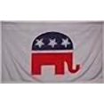 thumbnail image 2 of Drapeau Éléphant Républicain - Bannière de Parti Politique 3x5 GOP - Nouveau, 2 of 2