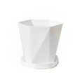 thumbnail image 1 of facefd Flowerpot Gardening Base Container Garden Ornament Multiple Colors Plant Planter Practical Portable Fashionable White White, 1 of 6