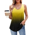 thumbnail image 2 of UPPADA Camisoles d'Été pour Femmes à Imprimé Floral, Col Ras du Cou, Sans Manches, Chemises Décontractées à Ourlet Fluide, Jolis T-Shirts, Chemises Coupe Ample, Hauts Confortables Multicolores, 3TG, 2 of 7
