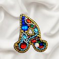 thumbnail image 2 of Porte-clés de Noël 26 Lettres Pendentif Strass, 2 of 8