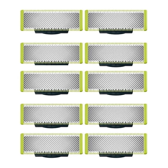 10 Replacement Blades For Philips Oneblade Shaver