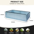 thumbnail image 4 of Noble House Raised Garden Bed, Galvanized Planter Box Stand Outdoor,Herbs, 4 of 5