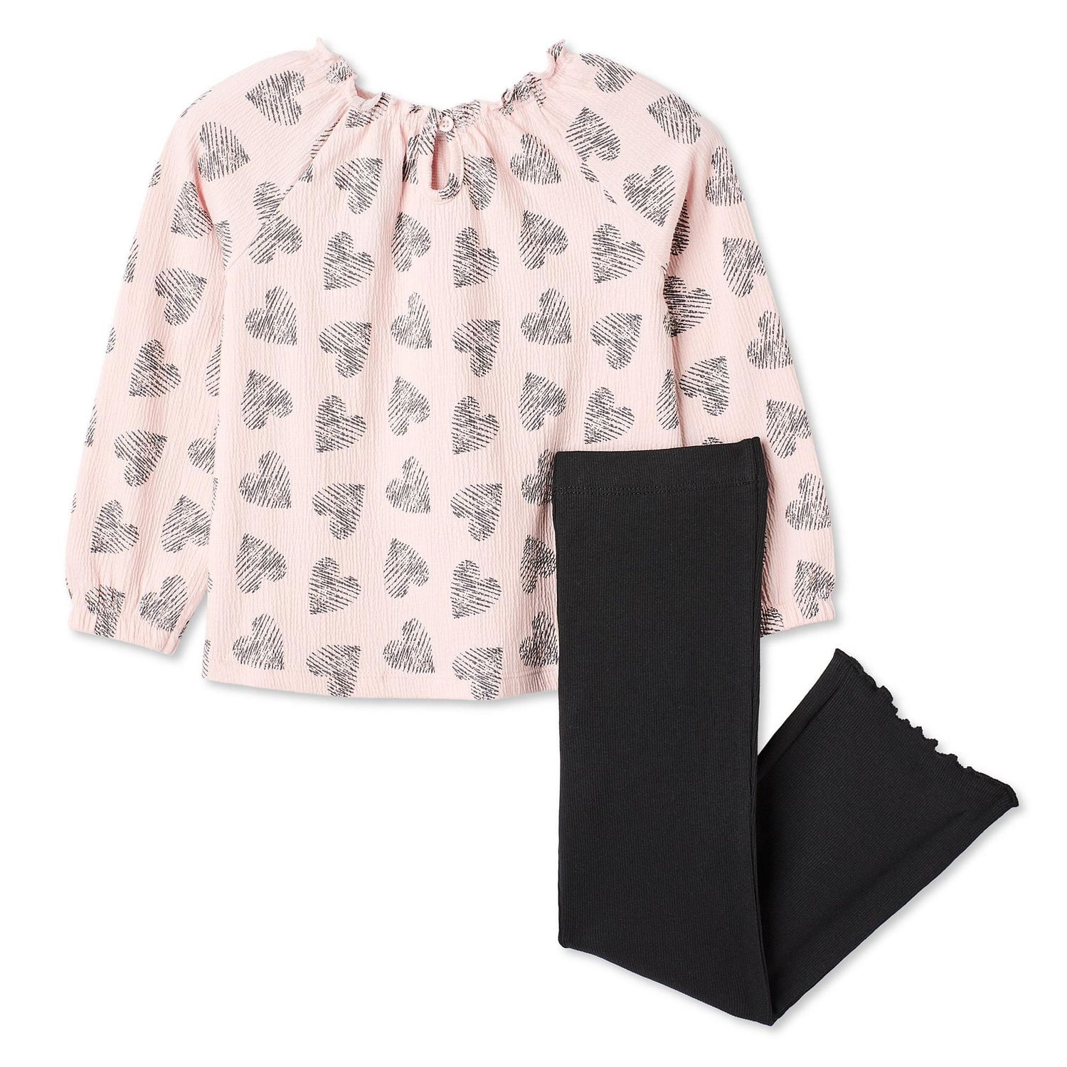 Ensemble 2 pièces avec tunique froissée George pour petites filles