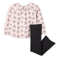 thumbnail image 2 of George Toddler Girls' Two Piece Crinkled Tunic Set, 2 of 2