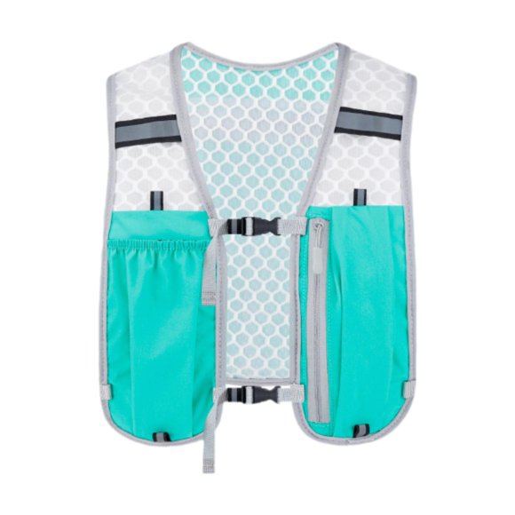 jinwen Running Vest Breathable Adjustable Runner Rucksack Water Pack Lightweight for Camping Biking Jogging Mountaineering Blue